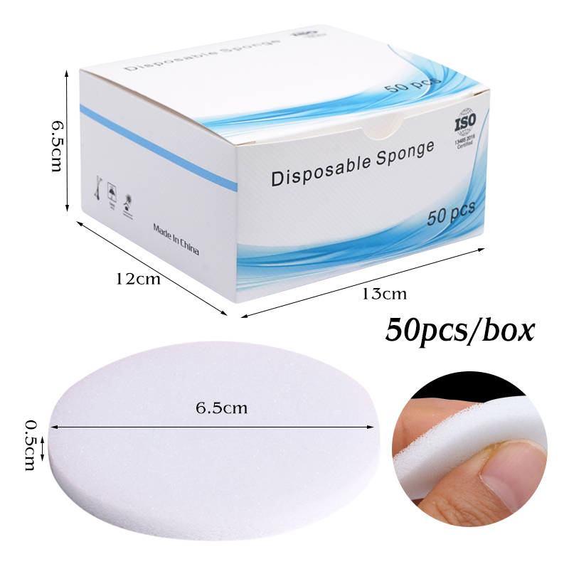 Eco Sponge - ฟองน้ำสำหรับเปลี่ยนใช้กับโต๊ะทำความสะอาดคลองรากฟัน จำนวน 50 ชิ้น, อุปกรณ์ทำความสะอาดช่องปาก, แผ่นฟองน้ำแบบใช้แล้วทิ้ง,