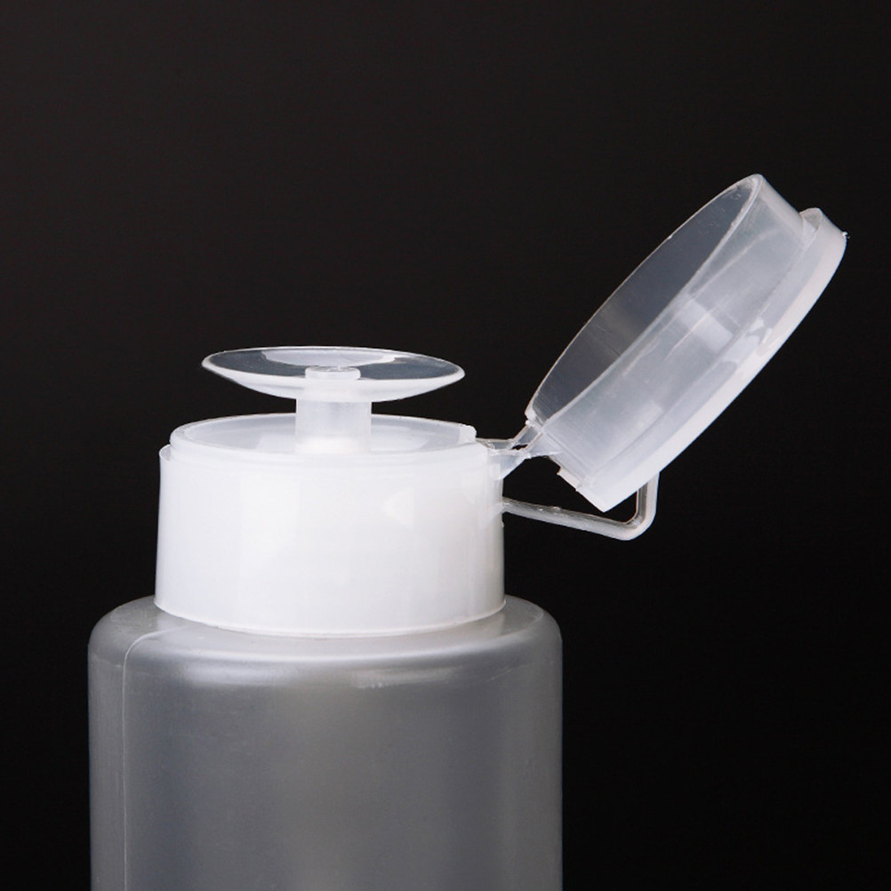 Reusable Bottle - ขวดปั๊มสำหรับน้ำยาล้างเล็บ 4 ชิ้น ขวดใสใช้ซ้ำได้สำหรับเก็บน้ำยาทำความสะอาดเล็บ เหมาะสำหรับพกพาในกระเป๋าถือหรือกระเป๋าสะพาย