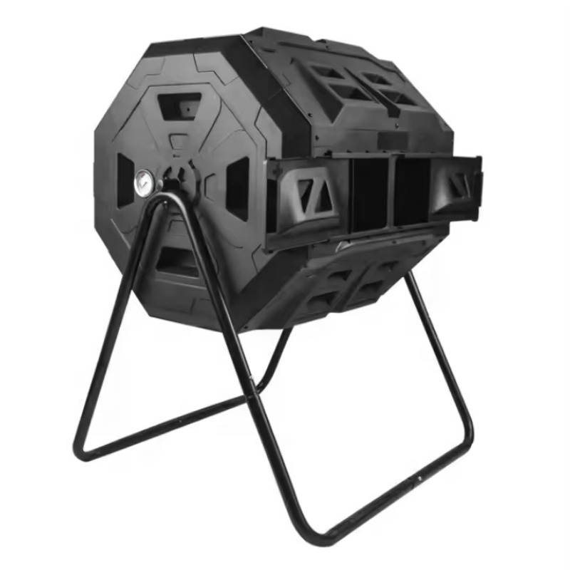 Compost Bin - สินค้าขายดี ราคาถูก ถังหมักปุ๋ยแบบหมุนกลางแจ้ง 160 ลิตร สำหรับทำปุ๋ยหมักในสวน