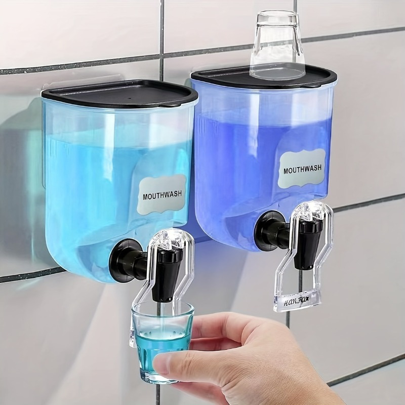 Reusable Bottle - ขวดจ่ายน้ำยาบ้วนปาก 600 มล. 2 ชิ้น สำหรับห้องน้ำ