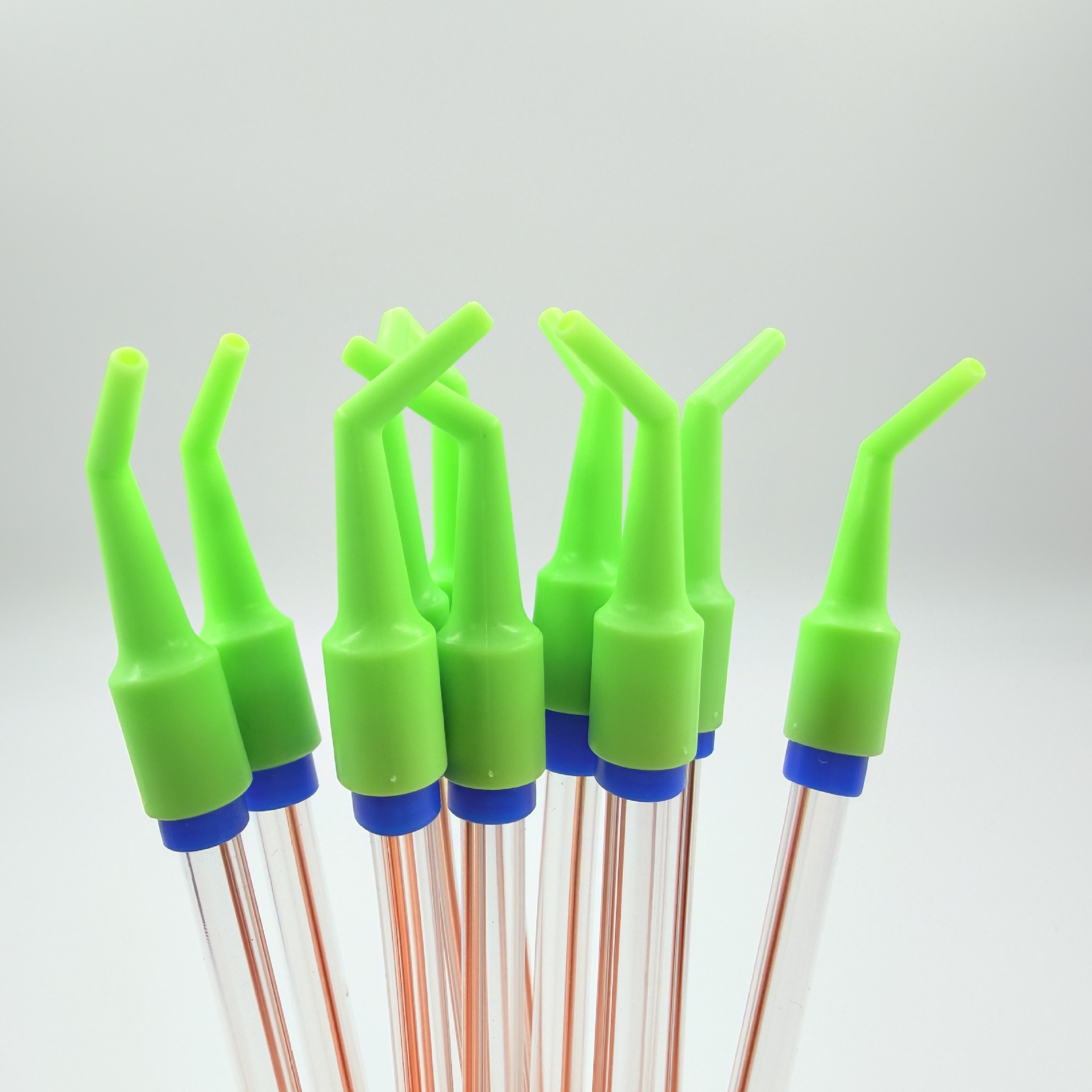 Reusable Straw - หัวแปลงท่อดูดน้ำลายแบบใช้แล้วทิ้งสำหรับทันตกรรม 10 ชิ้น ท่อดูดน้ำลาย ท่อโค้งงอ สำหรับการผ่าตัดช่องปาก