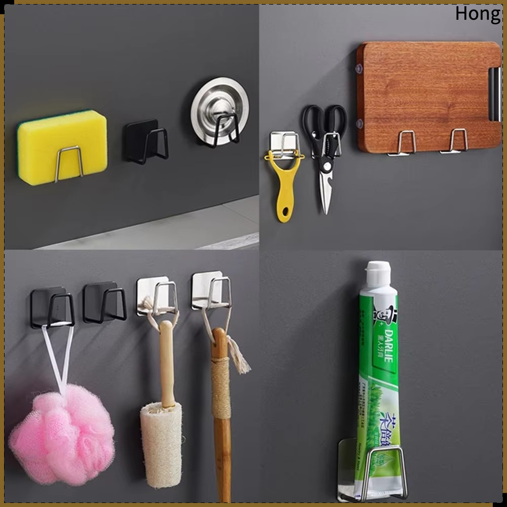 Eco Sponge - ที่เก็บฟองน้ำในครัว ชั้นวางฟองน้ำสำหรับอ่างล้างจาน ชั้นวางฟองน้ำสำหรับห้องน้ำ ที่แขวนฟองน้ำทำความสะอาด ตะขอ อุปกรณ์เสริม