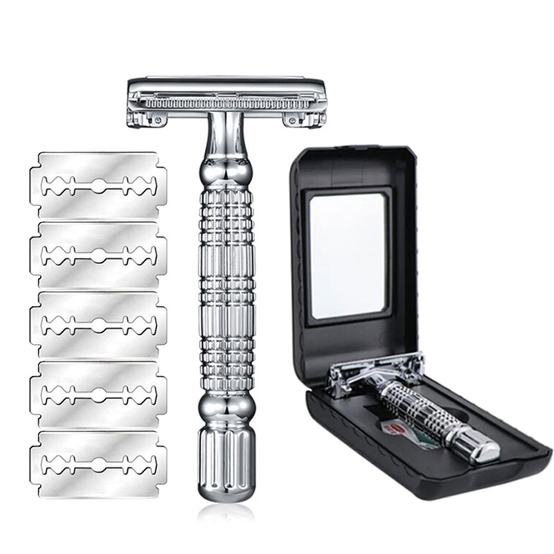 Safety Razor Handle - ผีเสื้อ Double Edge Safety มีดโกนเครื่องโกนหนวดเคราตัดผมเปียกโกน Twist