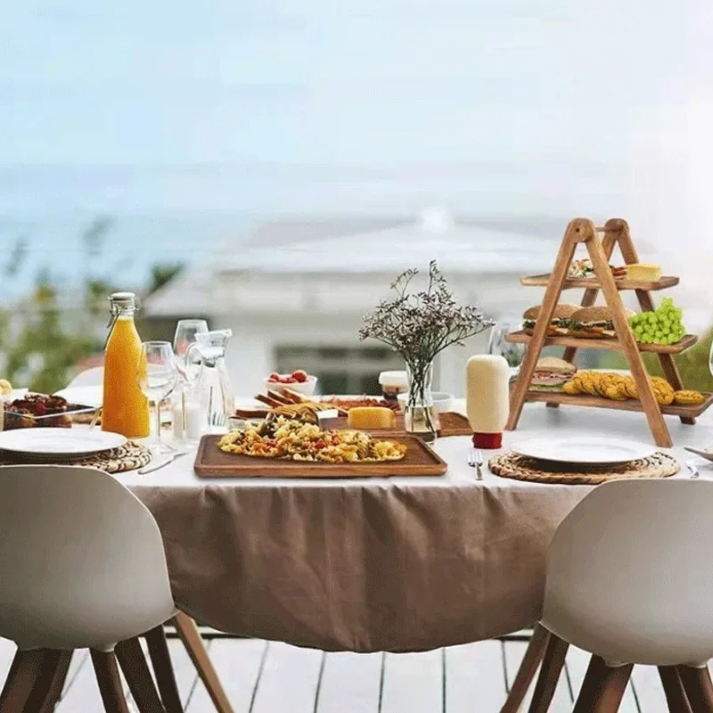 ถาดเสิร์ฟ 3 ชั้น ถาดไม้ตกแต่งห - Bamboo Cutlery บทวิจารณ์และราคา