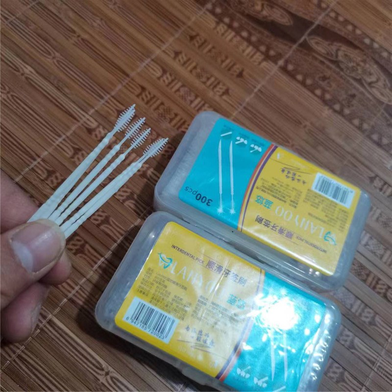 ไม้จิ้มฟันสองด้าน300ชิ้น/ถุงไม - Bamboo Toothbrush บทวิจารณ์และราคา