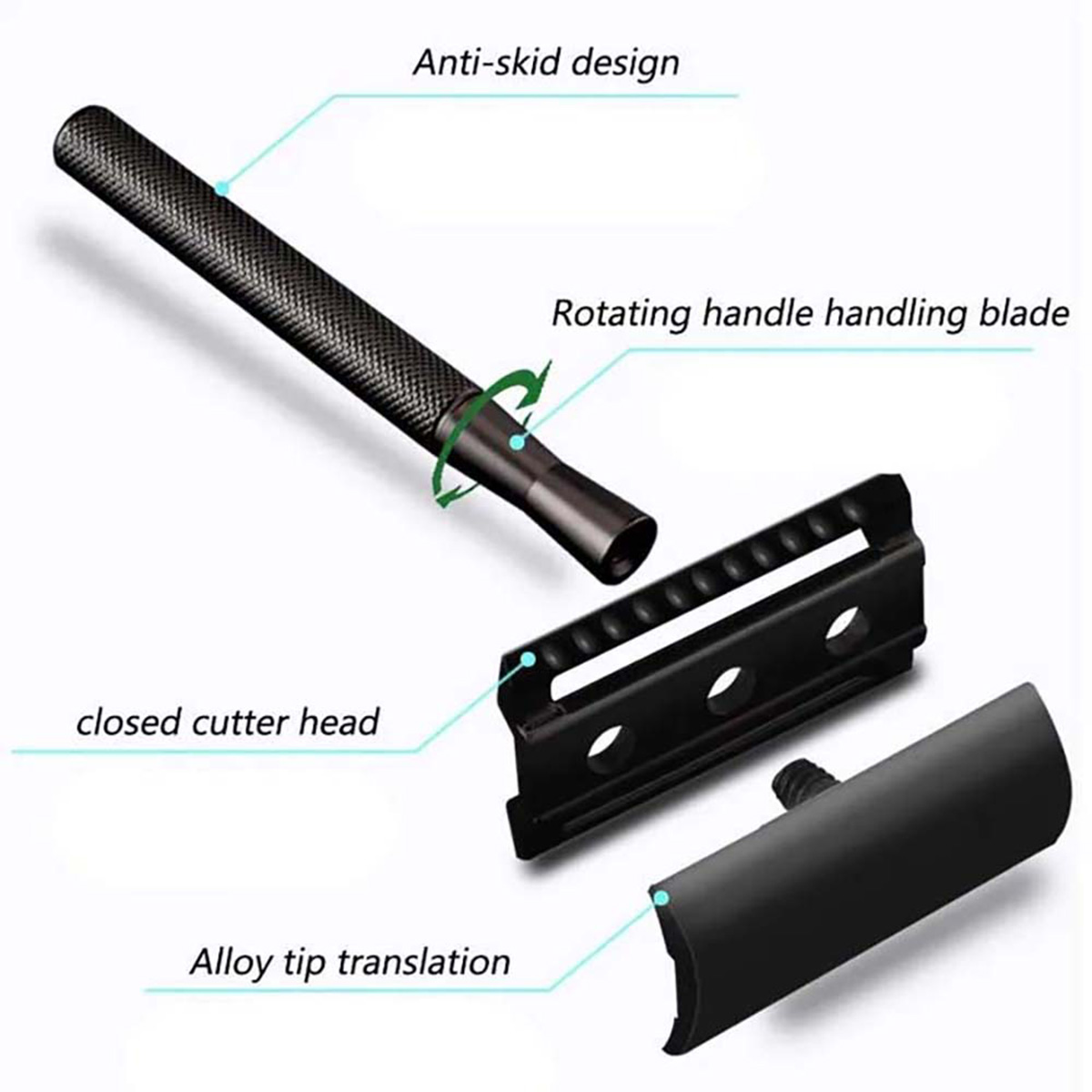 มีดโกนหนวดนิรภัยด้ามจับถ่วงน้ำ - Safety Razor Handle บทวิจารณ์และราคา