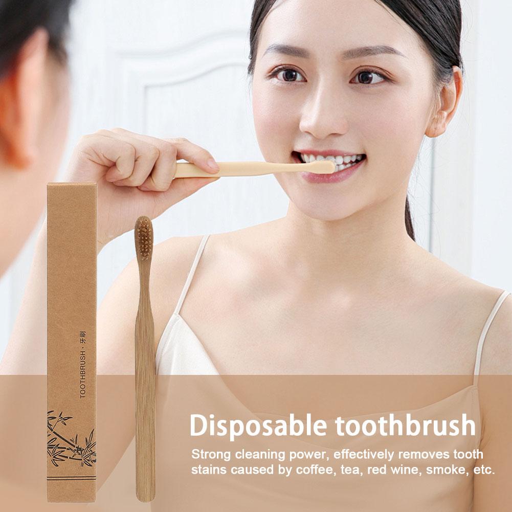 1/5/10 ชิ้น แปรงสีฟันสำหรับผู้ - Bamboo Toothbrush บทวิจารณ์และราคา