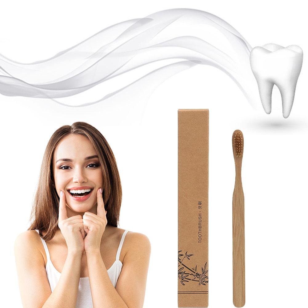 1/5/10 ชิ้น แปรงสีฟันสำหรับผู้ - Bamboo Toothbrush บทวิจารณ์และราคา