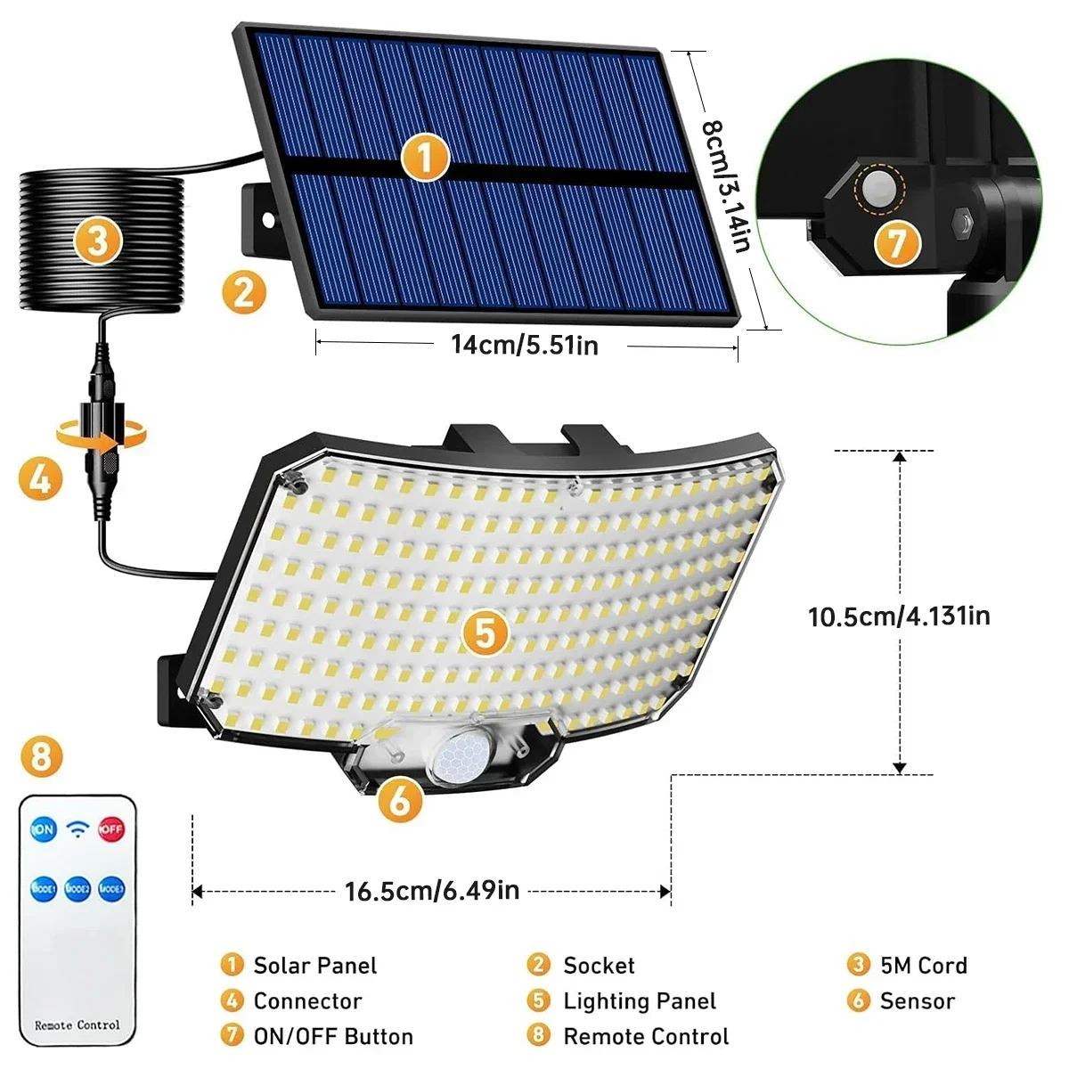 234LED ไฟพลังงานแสงอาทิตย์กลาง - Solar Garden Light บทวิจารณ์และราคา