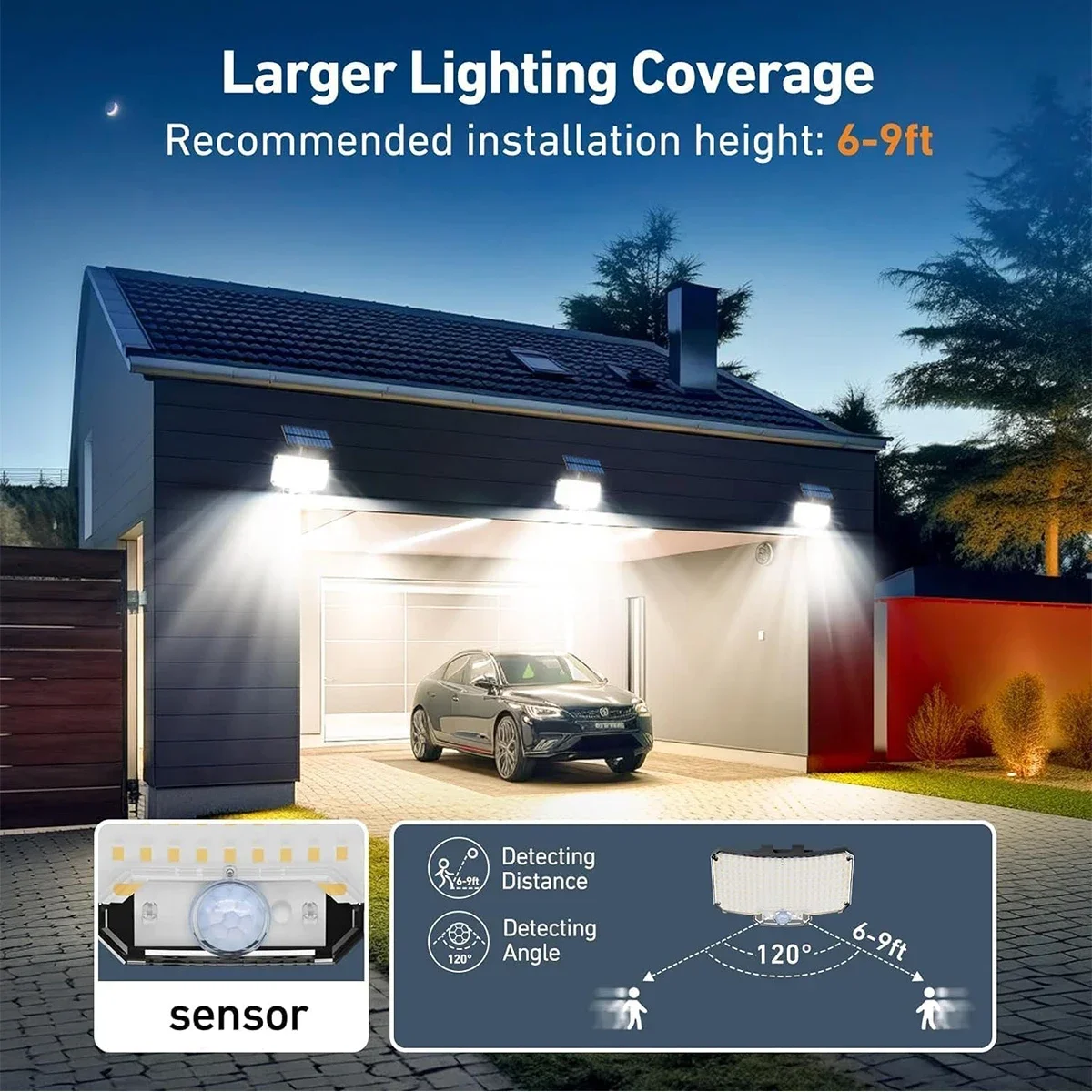 234LED ไฟพลังงานแสงอาทิตย์กลาง - Solar Garden Light บทวิจารณ์และราคา