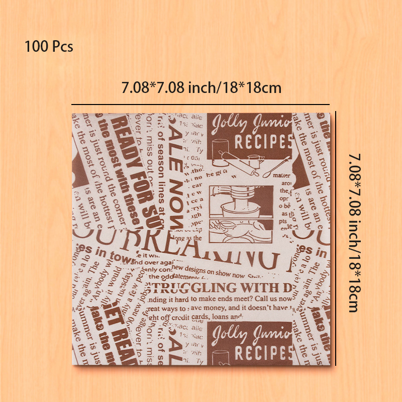 100 ชิ้น กระดาษแว็กซ์กันน้ำมัน - Beeswax Wrap บทวิจารณ์และราคา