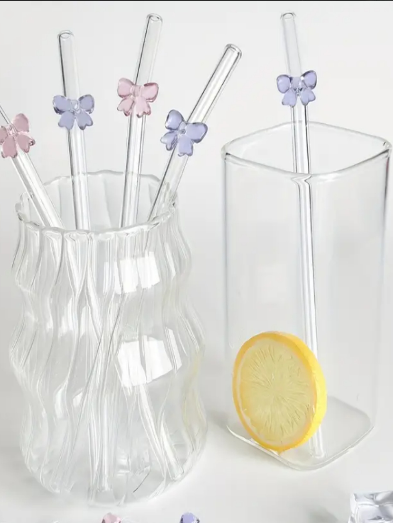 หลอดแก้วรูปผีเสื้อสุดหรู 2/6 ช - Reusable Straw บทวิจารณ์และราคา
