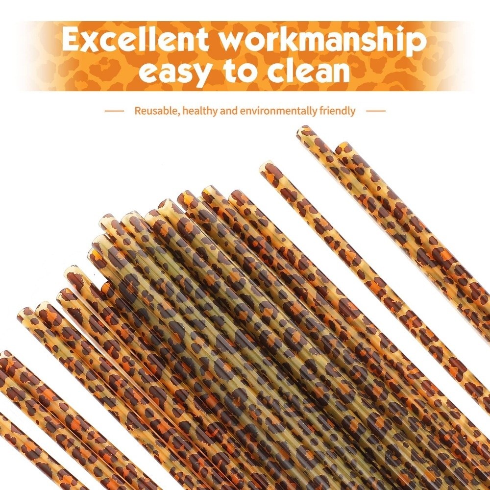 หลอดดูดน้ำลายเสือดาวสุดฮิต หลอ - Reusable Straw บทวิจารณ์และราคา