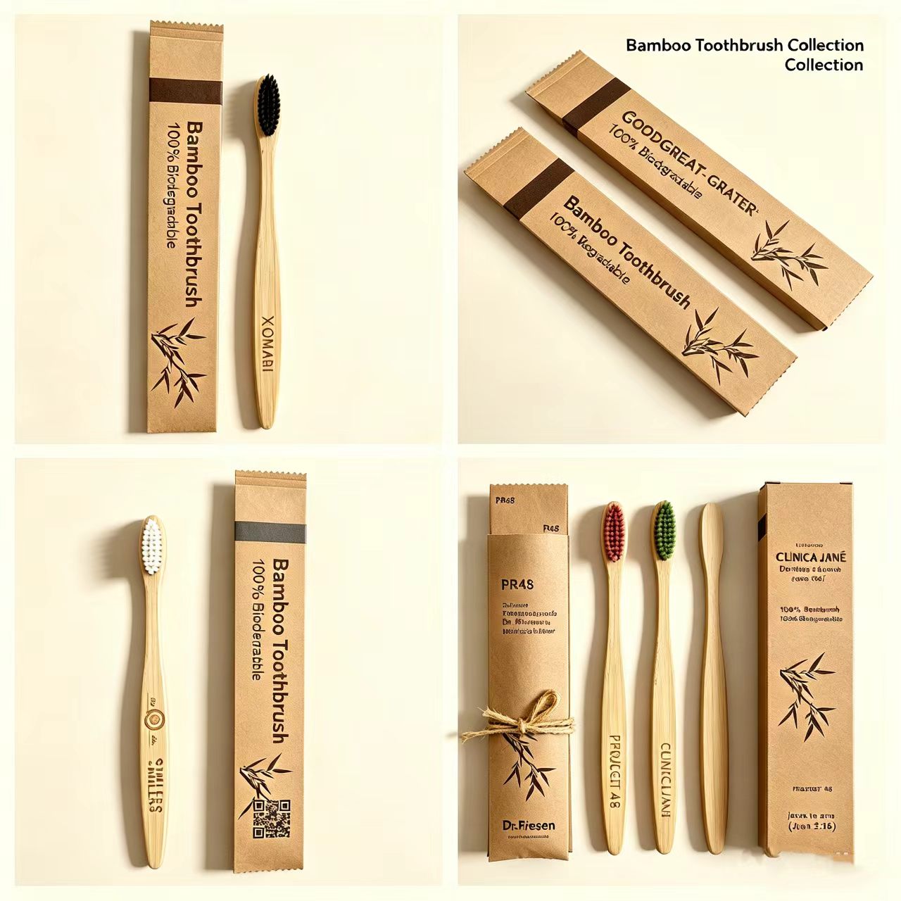 แปรงสีฟันไม้ไผ่ 100 ชิ้น เป็นม - Bamboo Toothbrush บทวิจารณ์และราคา