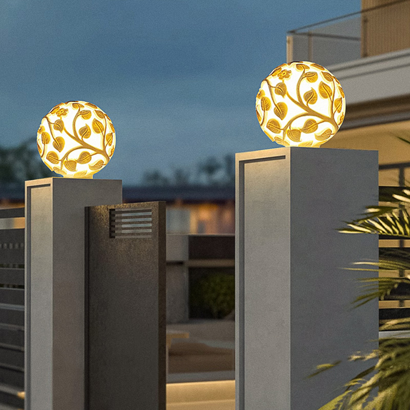 ไฟเสาภายนอกอาคาร ไฟเสา LED พลั - Solar Garden Light บทวิจารณ์และราคา