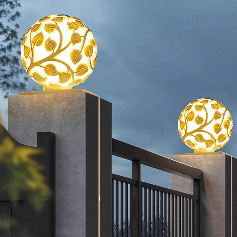 ไฟเสาภายนอกอาคาร ไฟเสา LED พลั - Solar Garden Light บทวิจารณ์และราคา