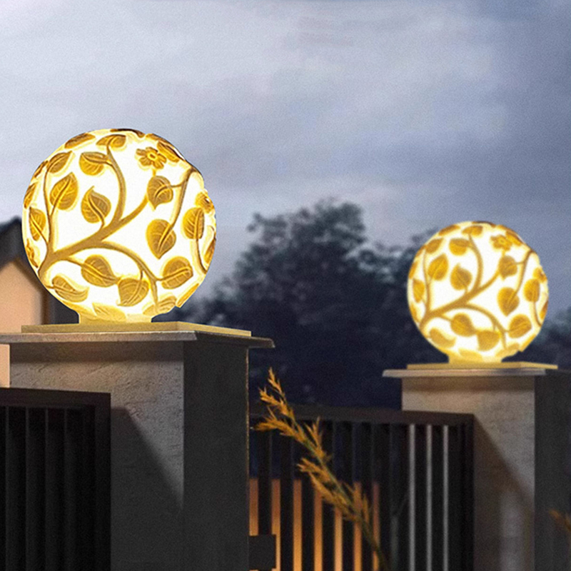 ไฟเสาภายนอกอาคาร ไฟเสา LED พลั - Solar Garden Light บทวิจารณ์และราคา