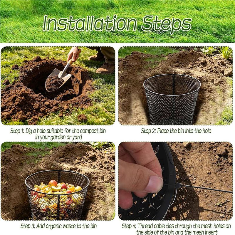 ชุด 4 ชิ้น ถังหมักปุ๋ยหนอนขนาด - Compost Bin บทวิจารณ์และราคา
