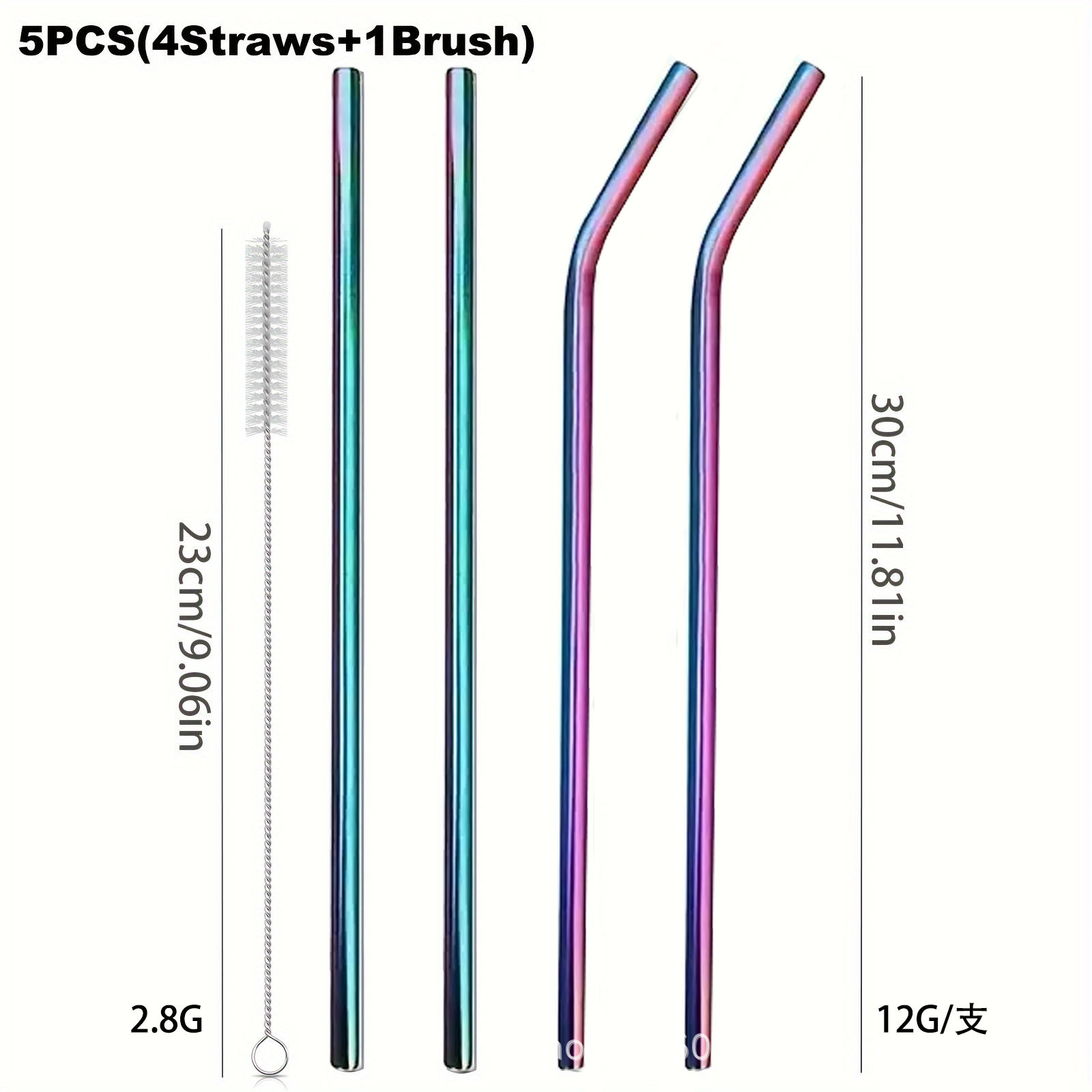 หลอด 30 ซม. หลอดสแตนเลสแบบใช้ซ - Reusable Straw บทวิจารณ์และราคา
