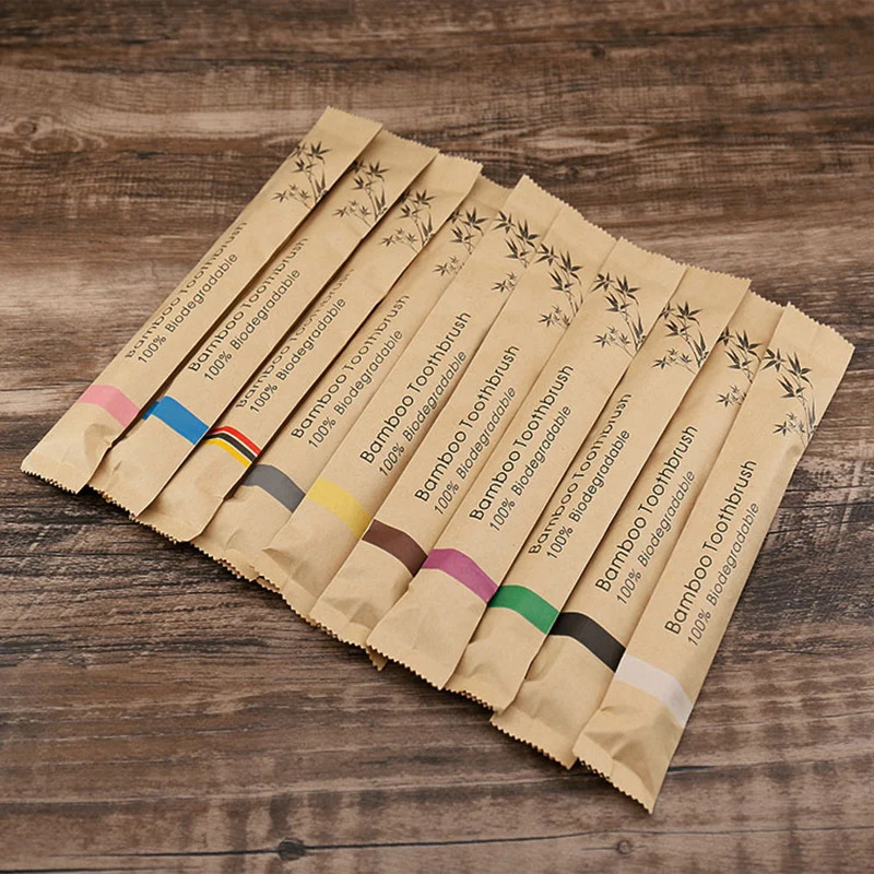 5-30 ชิ้นแปรงสีฟันไม้ไผ่แปรงสี - Bamboo Toothbrush บทวิจารณ์และราคา