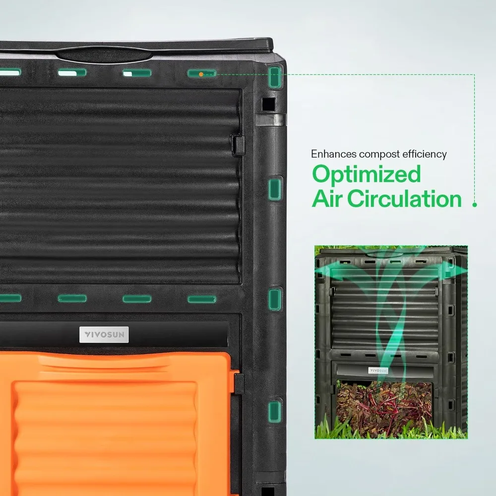 ถังหมักปุ๋ยกลางแจ้งขนาดแกลลอน  - Compost Bin บทวิจารณ์และราคา