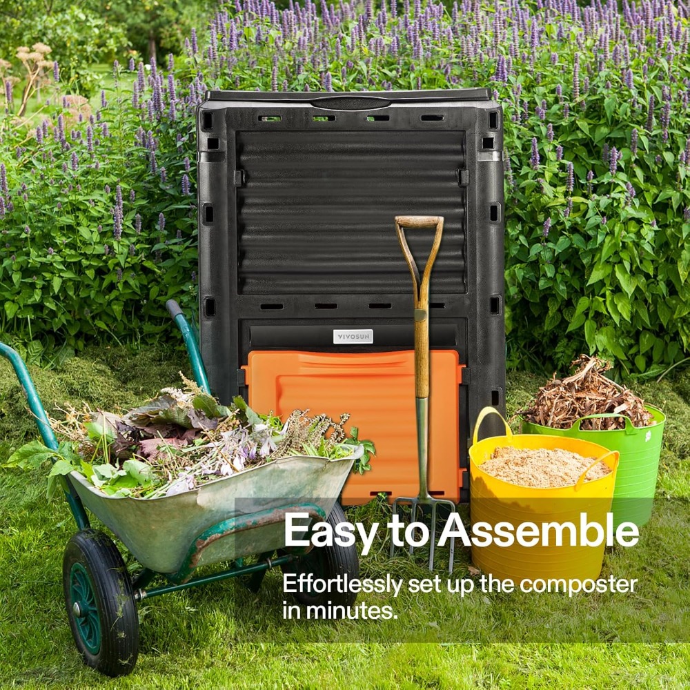ถังหมักปุ๋ยกลางแจ้งขนาดแกลลอน  - Compost Bin บทวิจารณ์และราคา