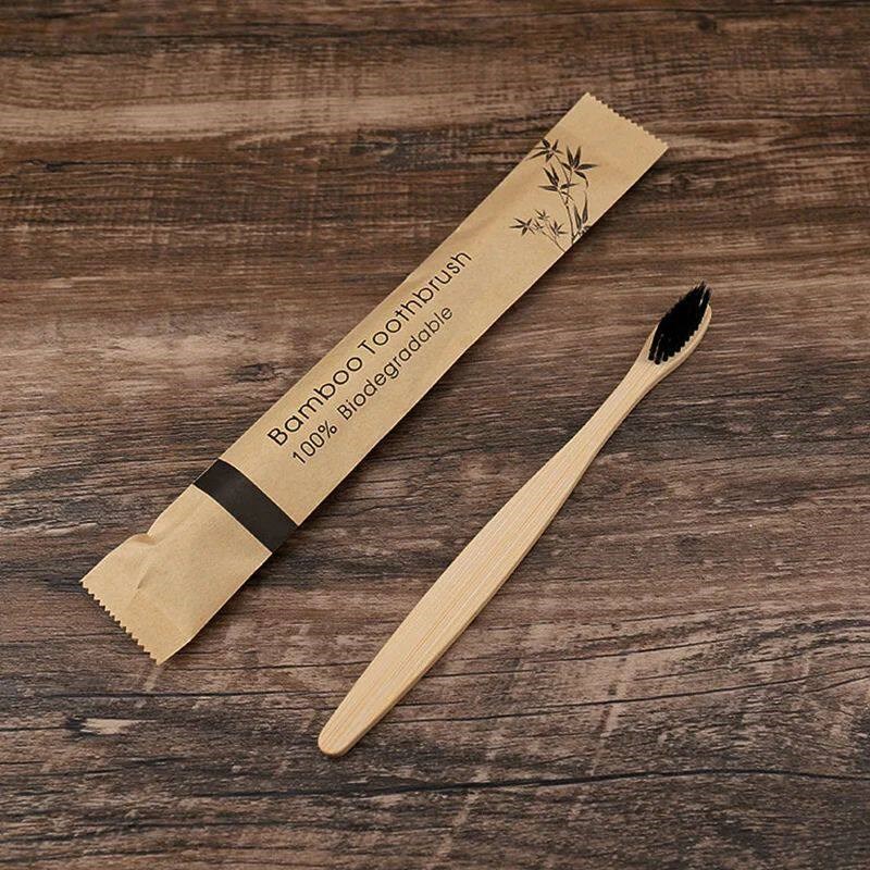 แปรงสีฟันไม้ไผ่แบบสุ่มสี 5/10  - Bamboo Toothbrush บทวิจารณ์และราคา