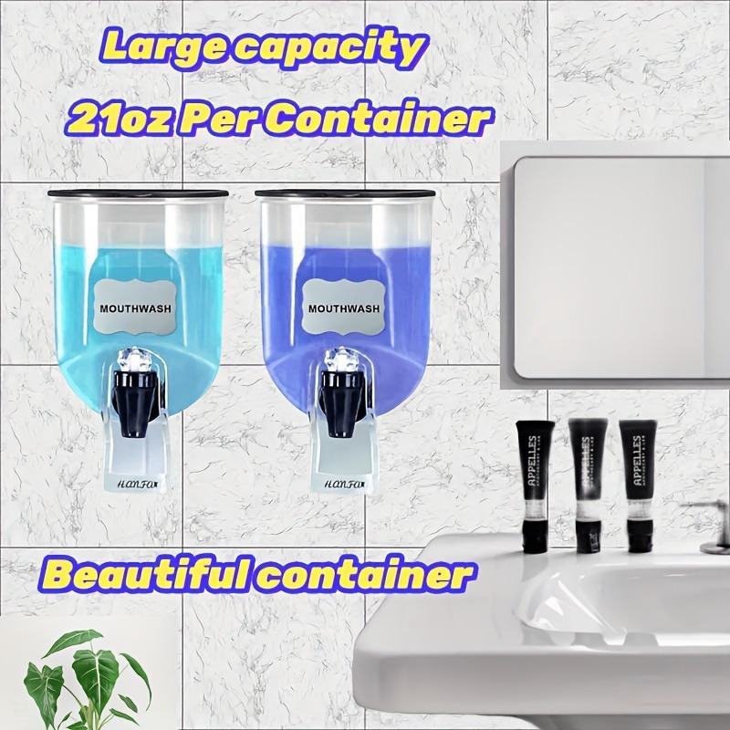 ขวดจ่ายน้ำยาบ้วนปาก 600 มล. 2  - Reusable Bottle บทวิจารณ์และราคา