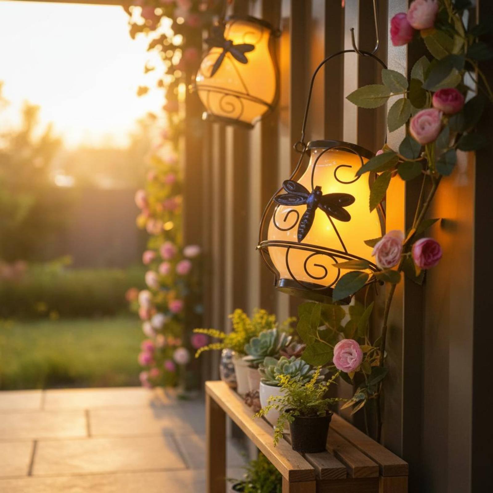 โคมไฟผีเสื้อพลังงานแสงอาทิตย์  - Solar Garden Light บทวิจารณ์และราคา