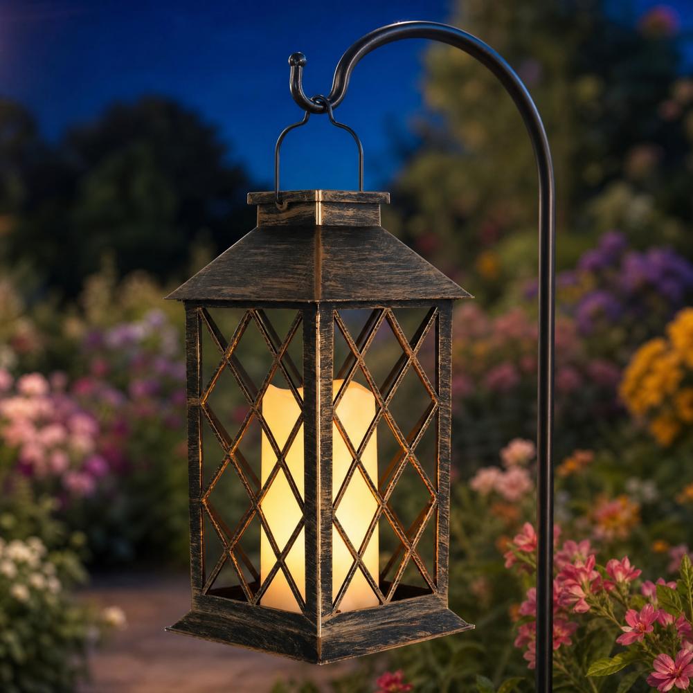 โคมไฟพลังงานแสงอาทิตย์แบบย้อนย - Solar Garden Light บทวิจารณ์และราคา