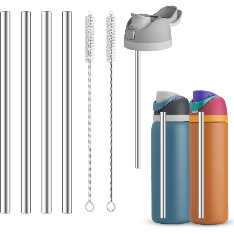 หลอดโลหะสำหรับเปลี่ยนสำหรับขวด - Reusable Straw บทวิจารณ์และราคา
