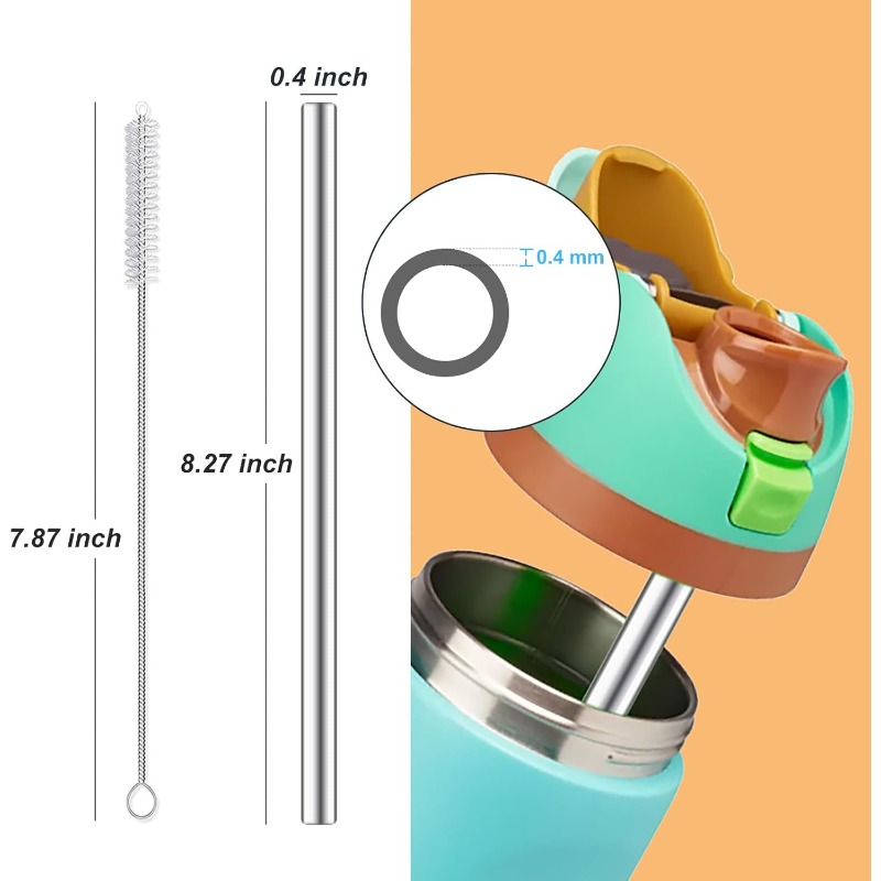 หลอดโลหะสำหรับเปลี่ยนสำหรับขวด - Reusable Straw บทวิจารณ์และราคา