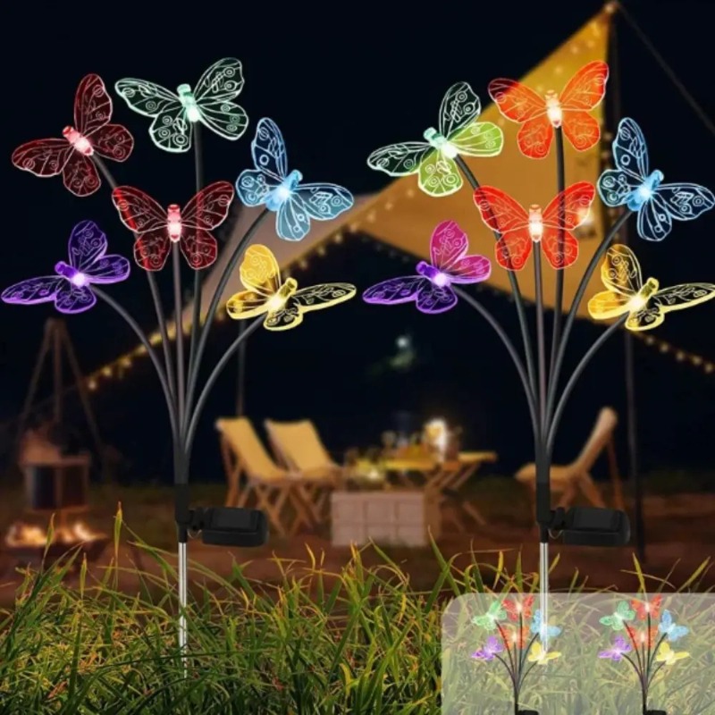 ไฟประดับสวนรูปผีเสื้อพลังงานแส - Solar Garden Light บทวิจารณ์และราคา