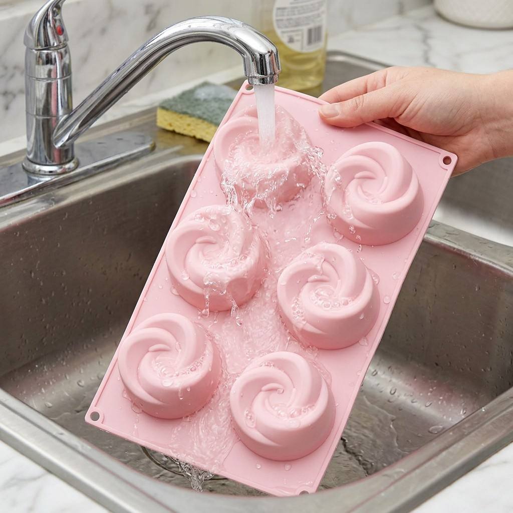 แม่พิมพ์ซิลิโคนรูปดอกกุหลาบ 6  - Eco Soap บทวิจารณ์และราคา