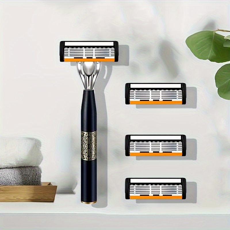 มีดโกนคลาสสิก 6 ชั้นมีดโกนสําห - Safety Razor Handle บทวิจารณ์และราคา