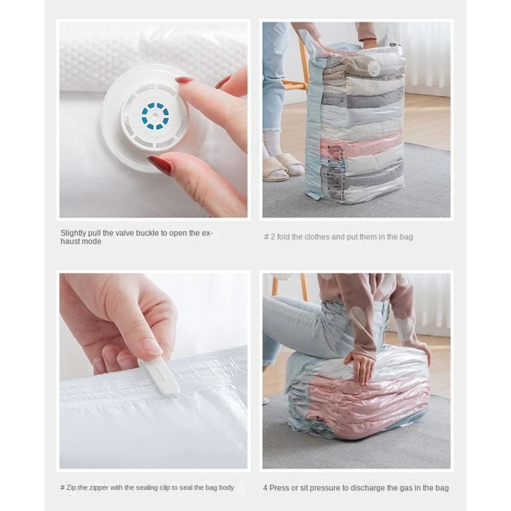 ถุงเก็บของสูญญากาศแบบกดปิดผนึก - Reusable Bag บทวิจารณ์และราคา