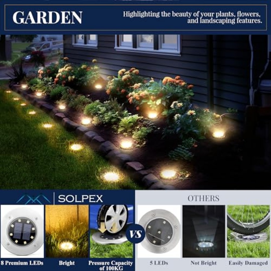 ไฟพื้นพลังงานแสงอาทิตย์ ไฟโซลา - Solar Garden Light บทวิจารณ์และราคา