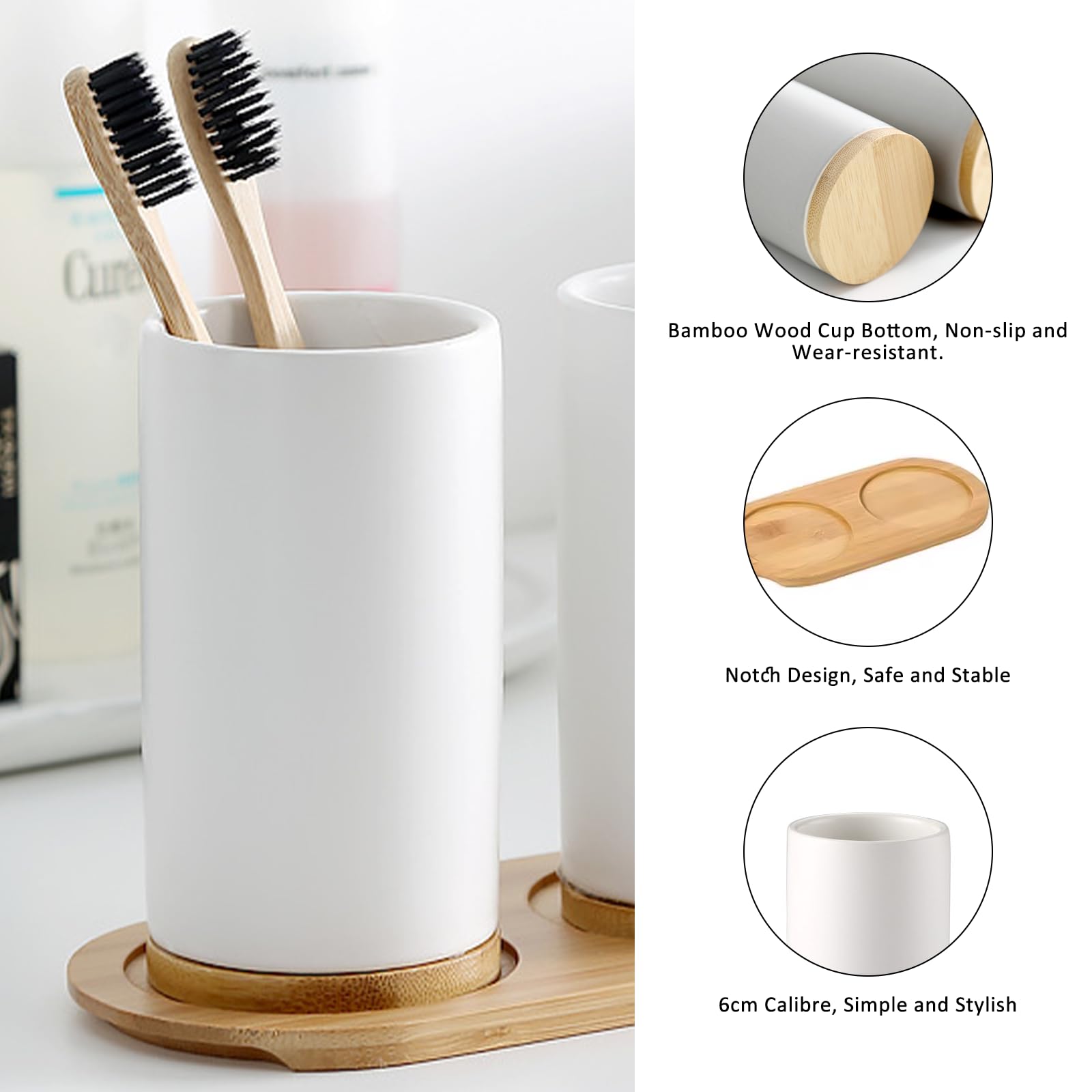 เซรามิคชุดห้องน้ํา Fine Cerami - Bamboo Toothbrush บทวิจารณ์และราคา