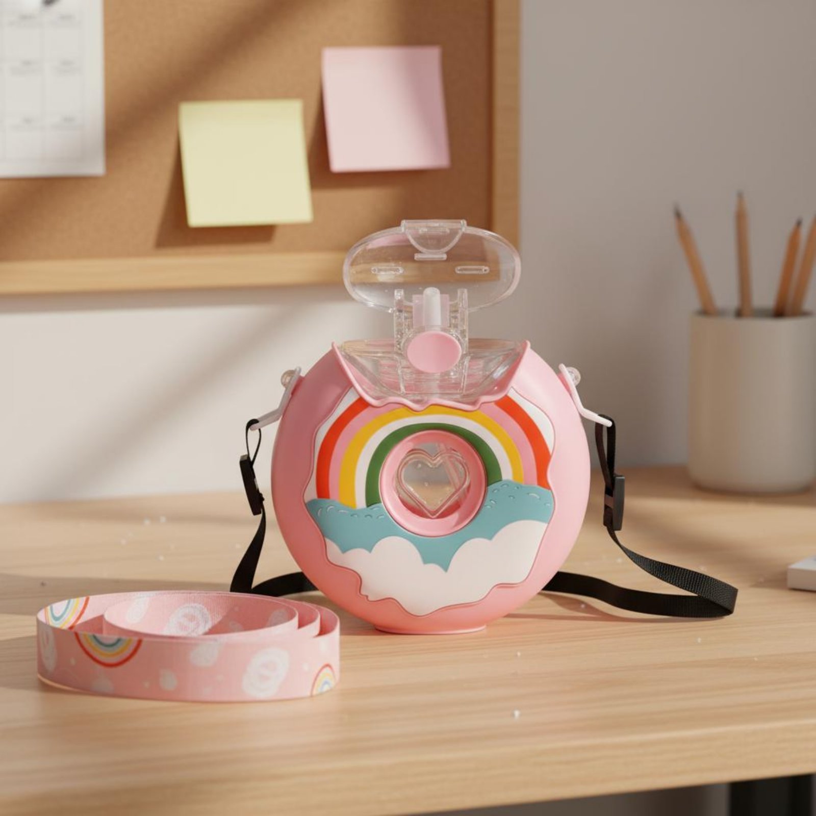 ขวดน้ำโดนัท ขวดน้ำทรงโดนัทป้อง - Reusable Bottle บทวิจารณ์และราคา