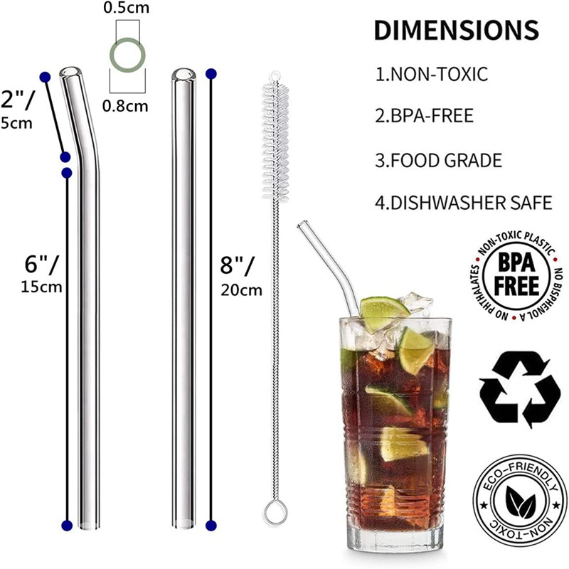 หลอดแก้วแบบใช้ซ้ําได้เป็นมิตรก - Reusable Straw บทวิจารณ์และราคา