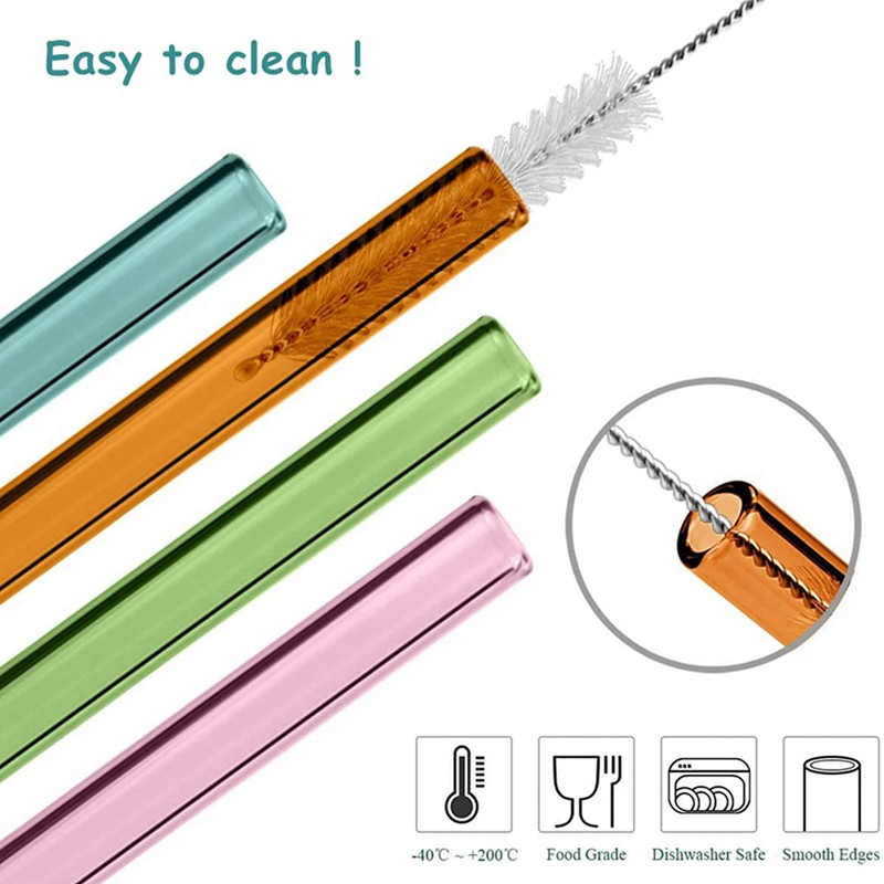 หลอดแก้วแบบใช้ซ้ําได้เป็นมิตรก - Reusable Straw บทวิจารณ์และราคา