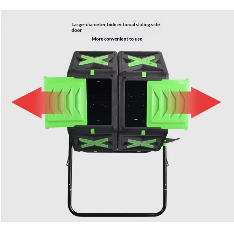 ถังหมักปุ๋ยแบบหมุนสองช่อง คุณภ - Compost Bin บทวิจารณ์และราคา